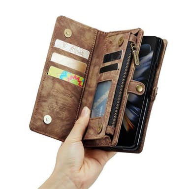 CaseMe puhelimenkotelo 008 5-kortti Samsung Galaxy Z Fold 5 - Ruskea