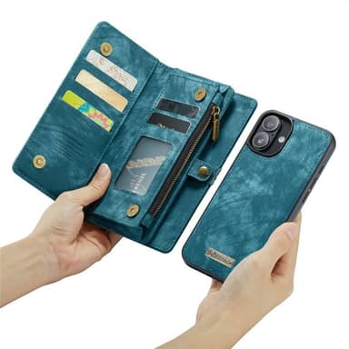 CaseMe puhelimenkotelo 008 8-kortti iPhone 16 Plus - Sininen