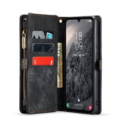 CaseMe puhelimenkotelo 008 8-kortti Samsung Galaxy A35 - Musta/harmaa