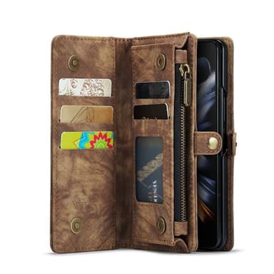 CaseMe puhelimenkotelo 008 5-kortti Samsung Galaxy Z Fold 4 - Ruskea