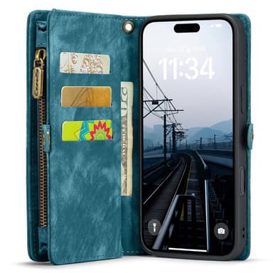 CaseMe puhelimenkotelo 008 8-kortti iPhone 16 Plus - Sininen