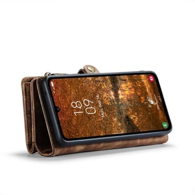 CaseMe puhelimenkotelo 008 8-kortti Samsung Galaxy A55 - Ruskea