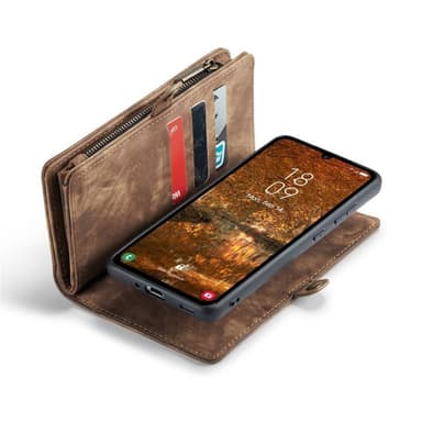 CaseMe puhelimenkotelo 008 8-kortti Samsung Galaxy A55 - Ruskea