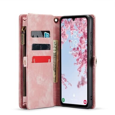 CaseMe puhelimenkotelo 008 8-kortti Samsung Galaxy A35 - Vaaleanpunain