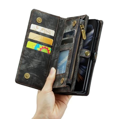 CaseMe puhelimenkotelo 008 5-kortti Samsung Galaxy Z Fold 4 - Musta/Ha