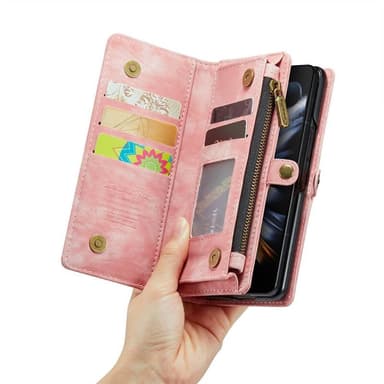 CaseMe puhelimenkotelo 008 5-kortti Samsung Galaxy Z Fold 5 - Vaaleanp