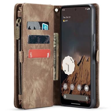 CaseMe puhelimenkotelo 008 8-kortti Google Pixel 9 Pro - Ruskea