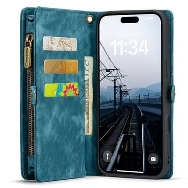 CaseMe puhelimenkotelo 008 8-kortti iPhone 16 Pro Max - Sininen