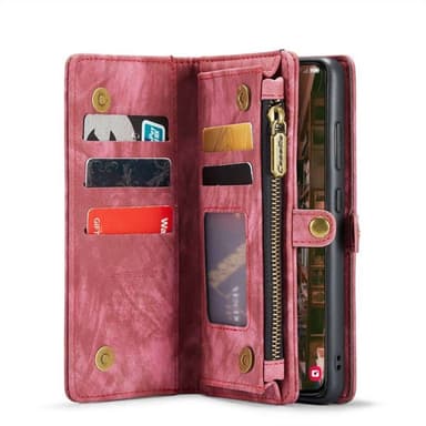 CaseMe puhelimenkotelo 008 8-kortti Samsung Galaxy S24 - Punainen