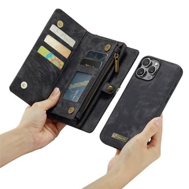 CaseMe puhelimenkotelo 008 8-kortti iPhone 16 Pro Max - Musta/ha