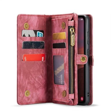 CaseMe puhelimenkotelo 008 8-kortti Samsung Galaxy A55 - Punainen