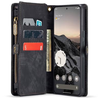CaseMe puhelimenkotelo 008 8-kortti Google Pixel 9 - Musta/harmaa