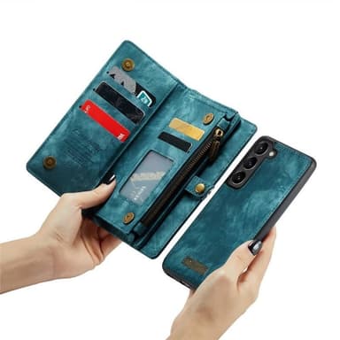 CaseMe puhelimenkotelo 008 8-kortti Samsung Galaxy S23 FE - Sininen