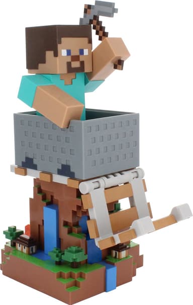 Cable Guys Minecraft pidikefiguuri älypuhelimille/ohjaimille (Steve)