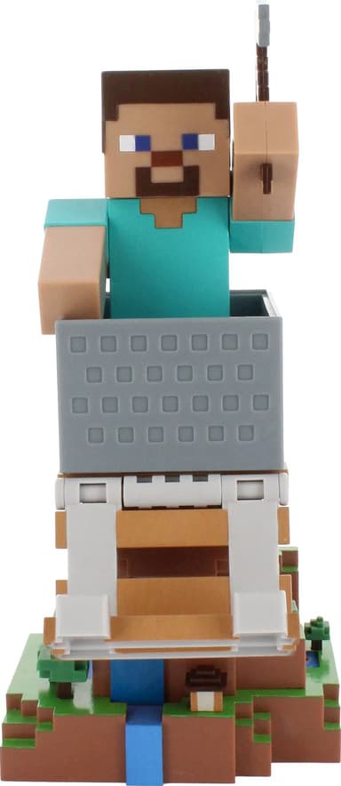 Cable Guys Minecraft pidikefiguuri älypuhelimille/ohjaimille (Steve)