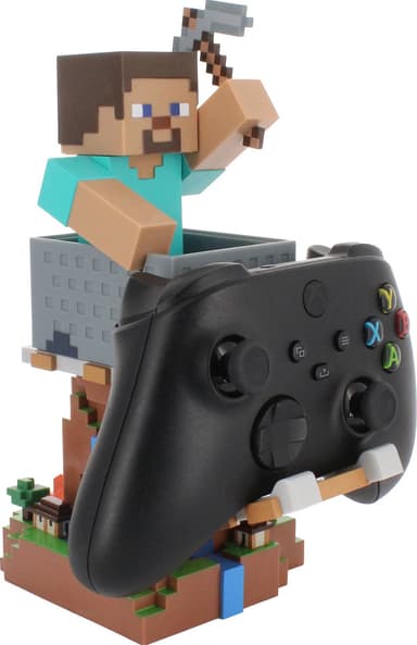 Cable Guys Minecraft pidikefiguuri älypuhelimille/ohjaimille (Steve)