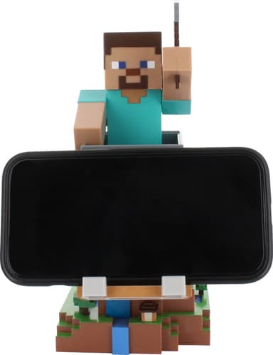 Cable Guys Minecraft pidikefiguuri älypuhelimille/ohjaimille (Steve)