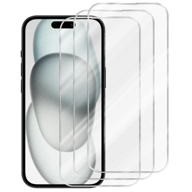 iPhone 16 PLUS 3x Suojakalvo Karkaistu lasi Näytönsuoja