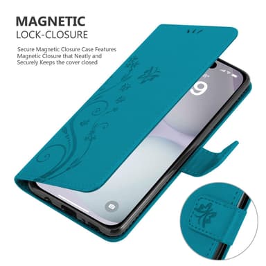iPhone 16 PLUS Suojakuori Lompakkokotelo (Sininen)