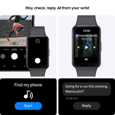 Samsung Galaxy Fit3 aktiivisuusranneke (tummanharmaa)