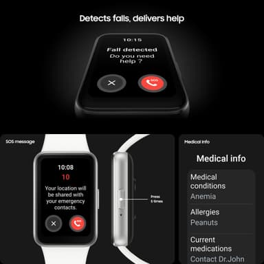 Samsung Galaxy Fit3 aktiivisuusranneke (hopea)