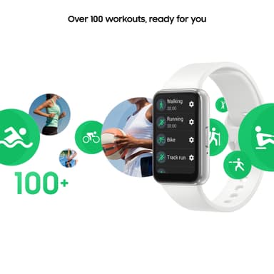 Samsung Galaxy Fit3 aktiivisuusranneke (hopea)