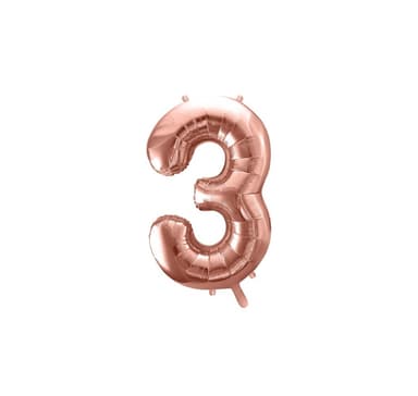 Numero ""3"" Rose Gold