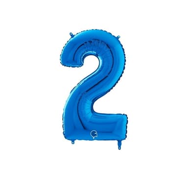 Numero ""2"" Sininen