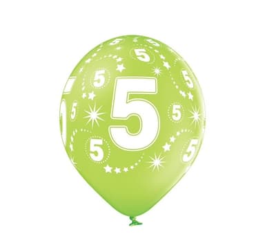 Lateksisetti ""5th Birthday"" (6 kpl)