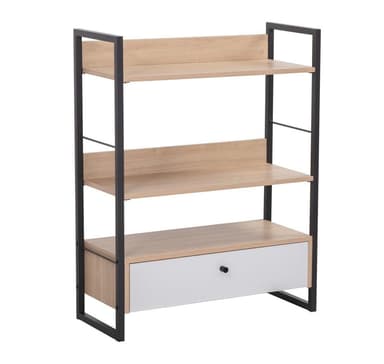 Itseopiskelu 70x30xH90cm, tammi/valkoinen