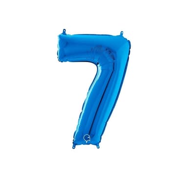 Numero ""7"" Sininen