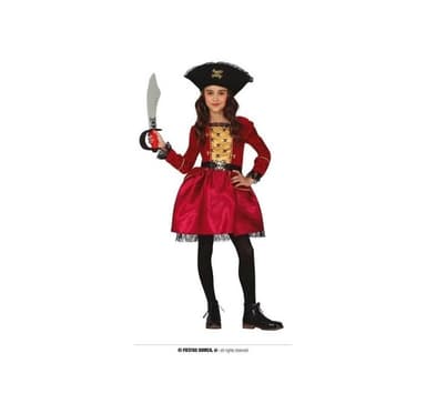 Lasten puku Pirate Girl 10-12 vuotta
