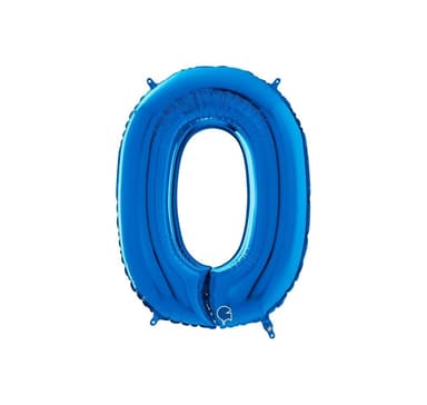 Numero ""0"" Sininen