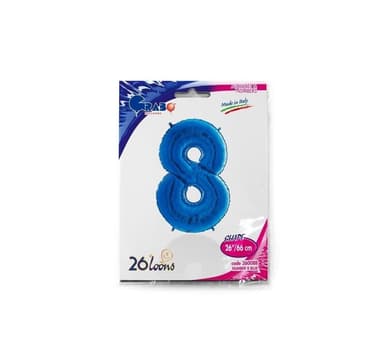 Numero ""8"" Sininen