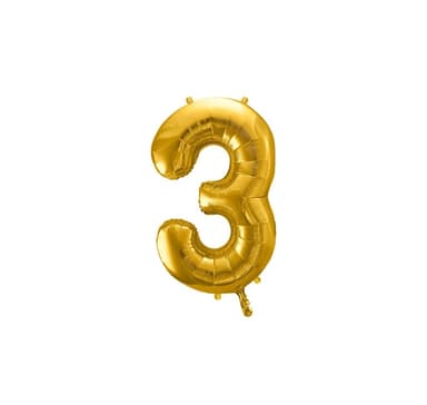 Numero ""3"" kultaa