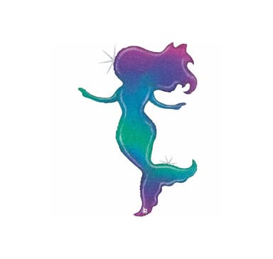 Muoto Mermaid holografinen