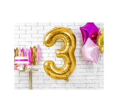 Numero ""3"" kultaa