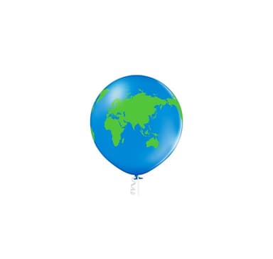 B250 (60 cm) ilmapallo Globe, 1kpl