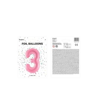 Numero ""3"" Pastelli Pink