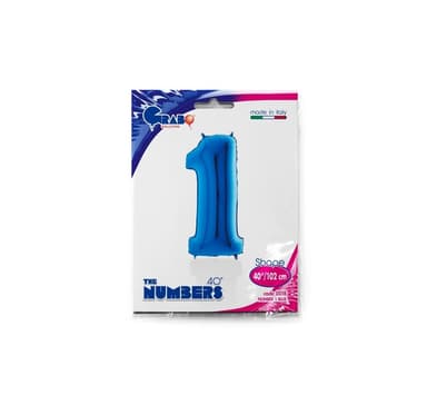 Numero ""1"" Sininen