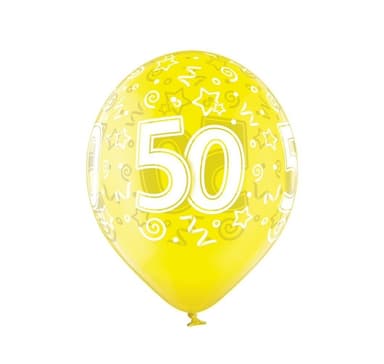 Lateksisetti ""50th Birthday"" (6 kpl)