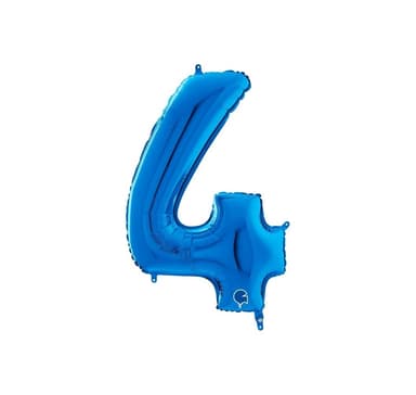 Numero ""4"" Sininen