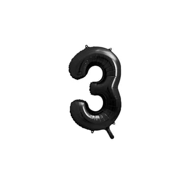 Numero ""3"" musta