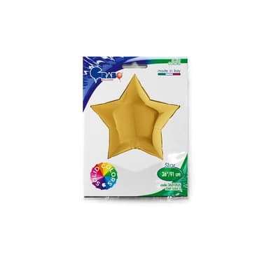Star Metallic Gold Balloon