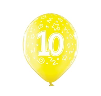 Lateksisetti '10th Birthday' (6 kpl)