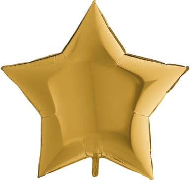 Star Metallic Gold Balloon