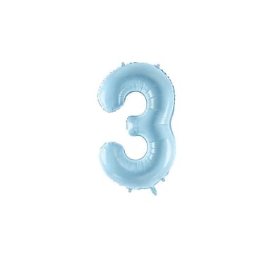 Numero ""3"" Pastelli Blue