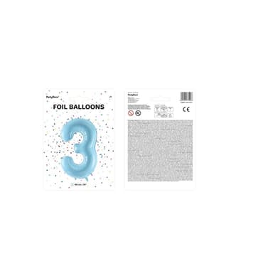 Numero ""3"" Pastelli Blue