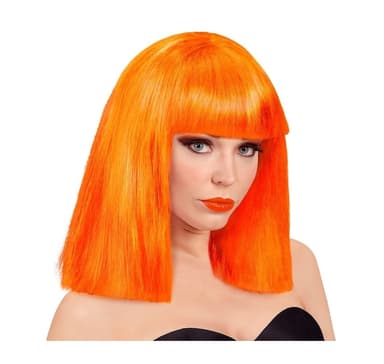 Peruukki showgirl oranssi