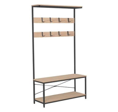 Eteinen itse HEDVIG 100x36xH180cm, saarni/musta